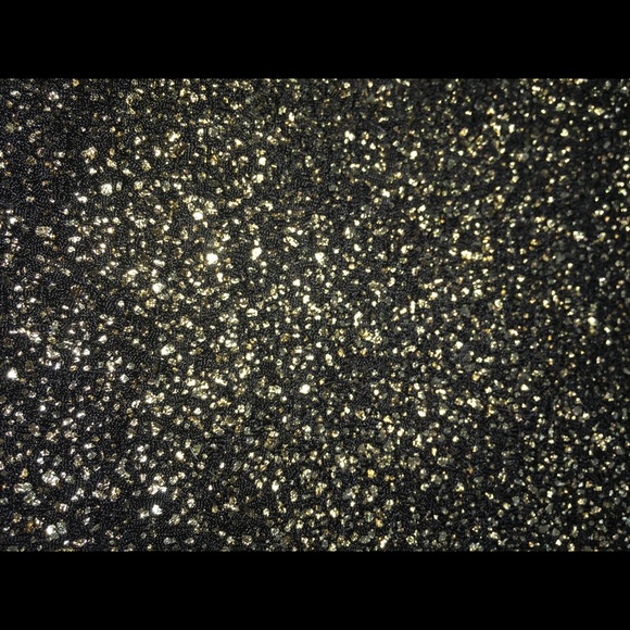 💕Black w Gold Shimmer Crop Top by Forever 21 - Picture 7 of 8